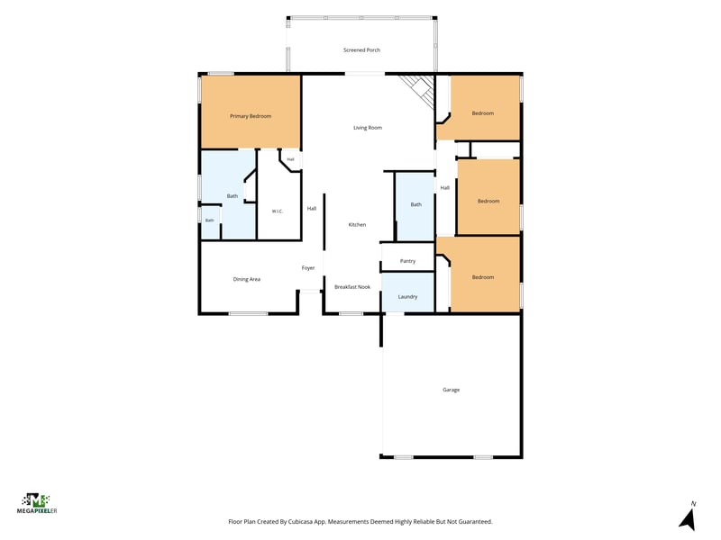 Floor plan 1 drawn by Megapixeler, Kelsey Island Dr, Jacksonville