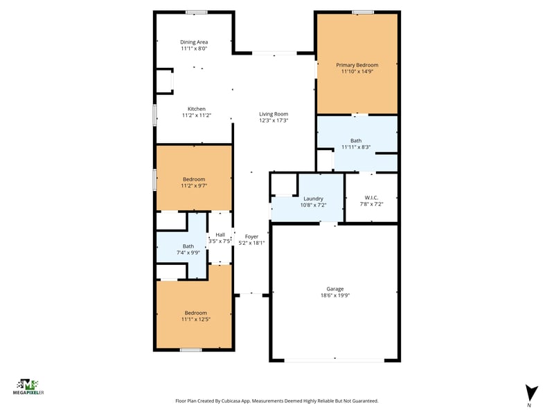 Floorplan at 5923 Crosby Lk Wy E, Macclenny, FL 32063