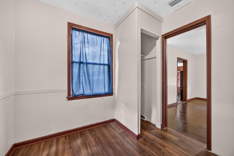 Bedroom with window and hallway view at 2132 Allandale Cir W, Jacksonville, FL