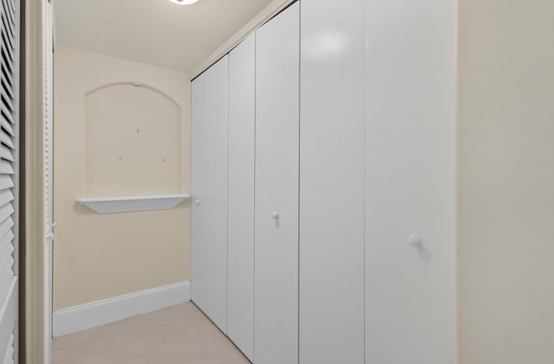 Closet interior with shelving at 1301 1st St S