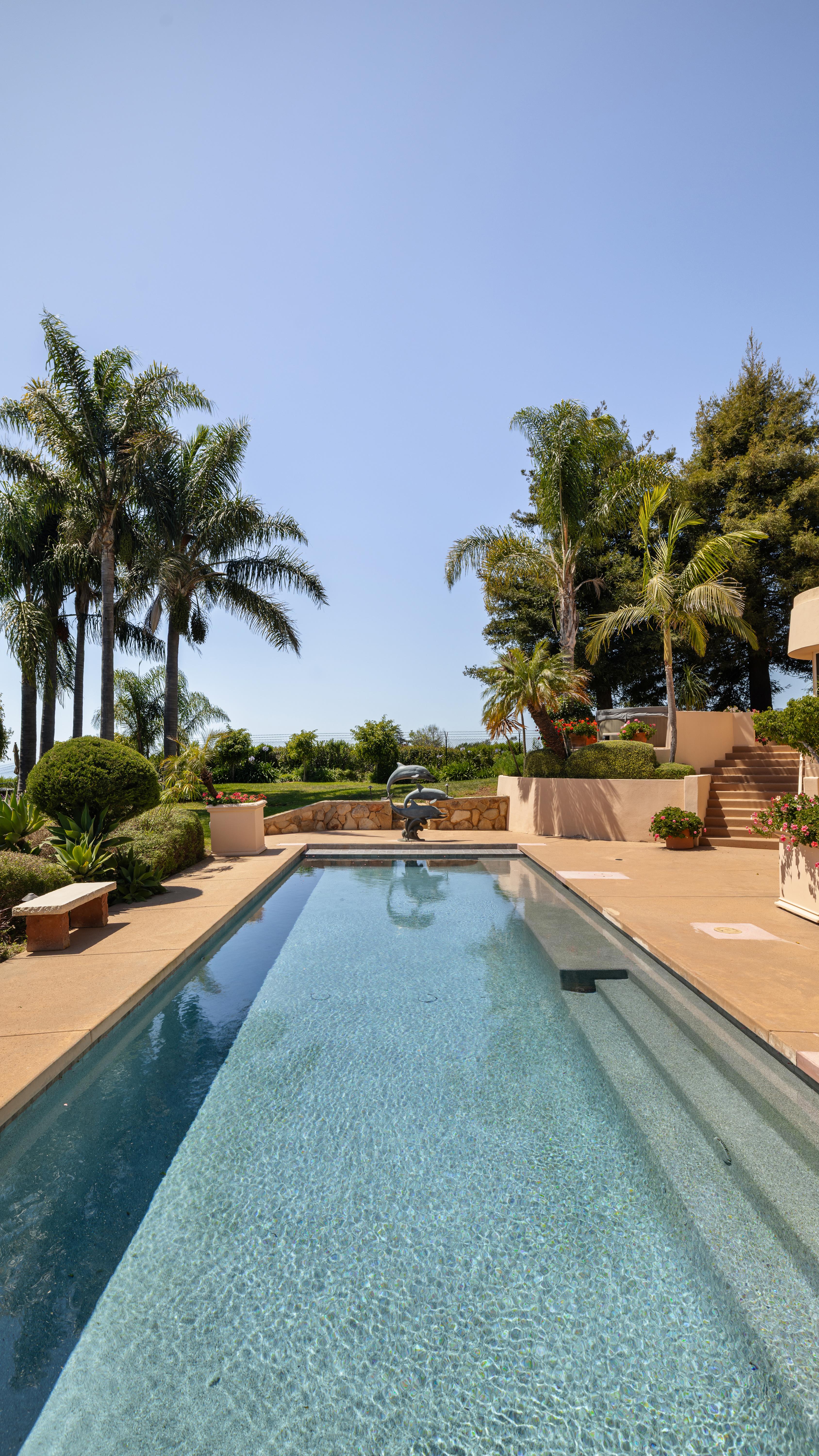 Virtual tour photography of elegant primary suite at 11 Hunt Drive, Santa Barbara CA — GTS Package by VirTour Media