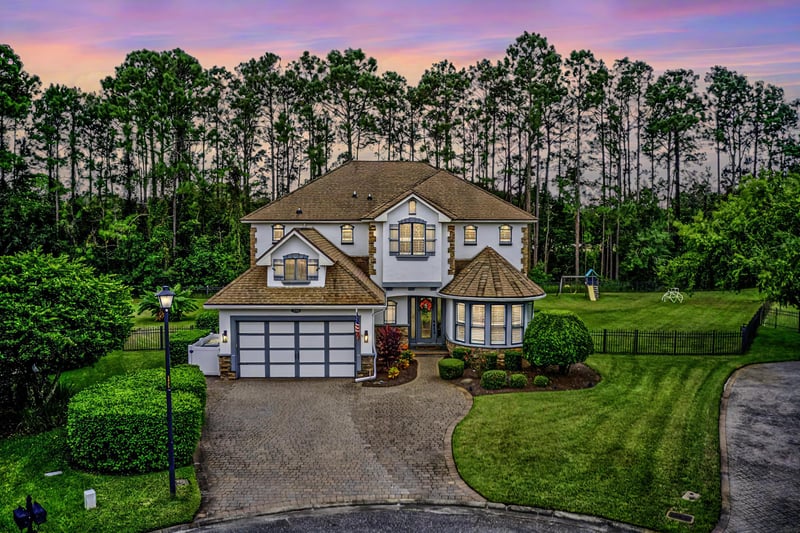 Front Elevation Day to Dusk at 3662 Chatsfield Ct, Jacksonville, FL 32224