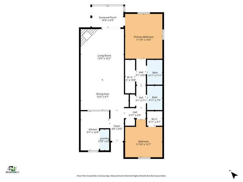 Floorplan at 1604 Arcadia Dr, Jacksonville, FL 32207