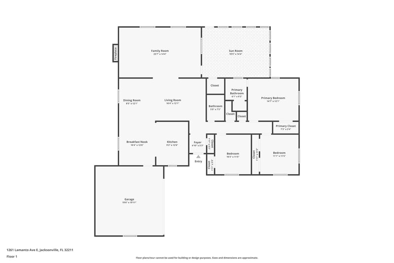 Floor plan 1 of 1261 Lamanto Ave E, Jacksonville, FL 32211