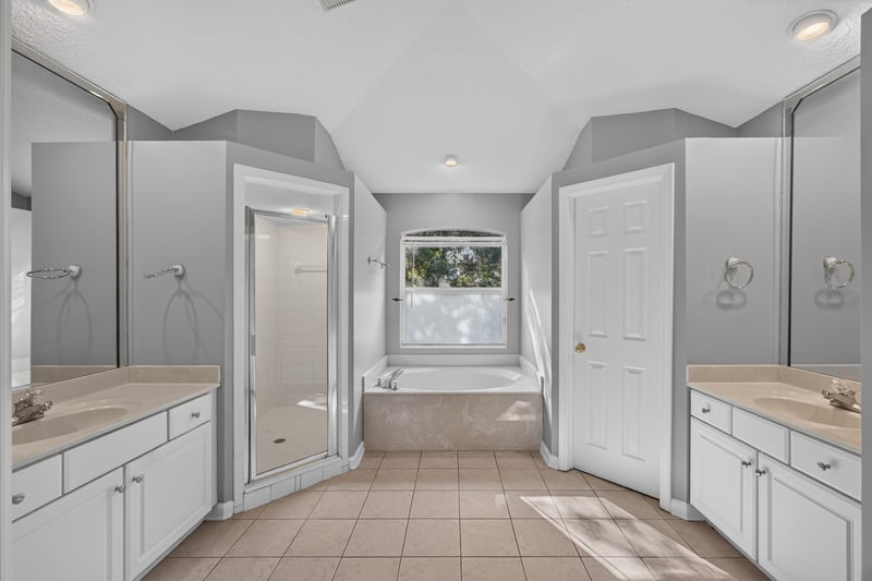 Bathroom with double vanity at 470 Sparrow Branch Cir, Jacksonville, FL 32259