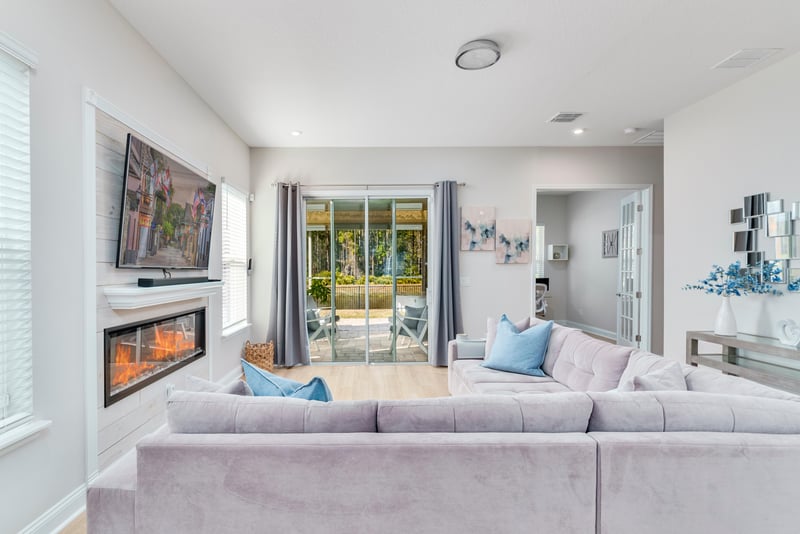 Family Room Single Point Perspective at 231 Silkgrass Pl, Jacksonville, FL 32259