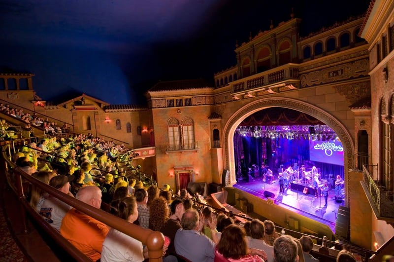 Concert venue with stage lighting in Jacksonville
