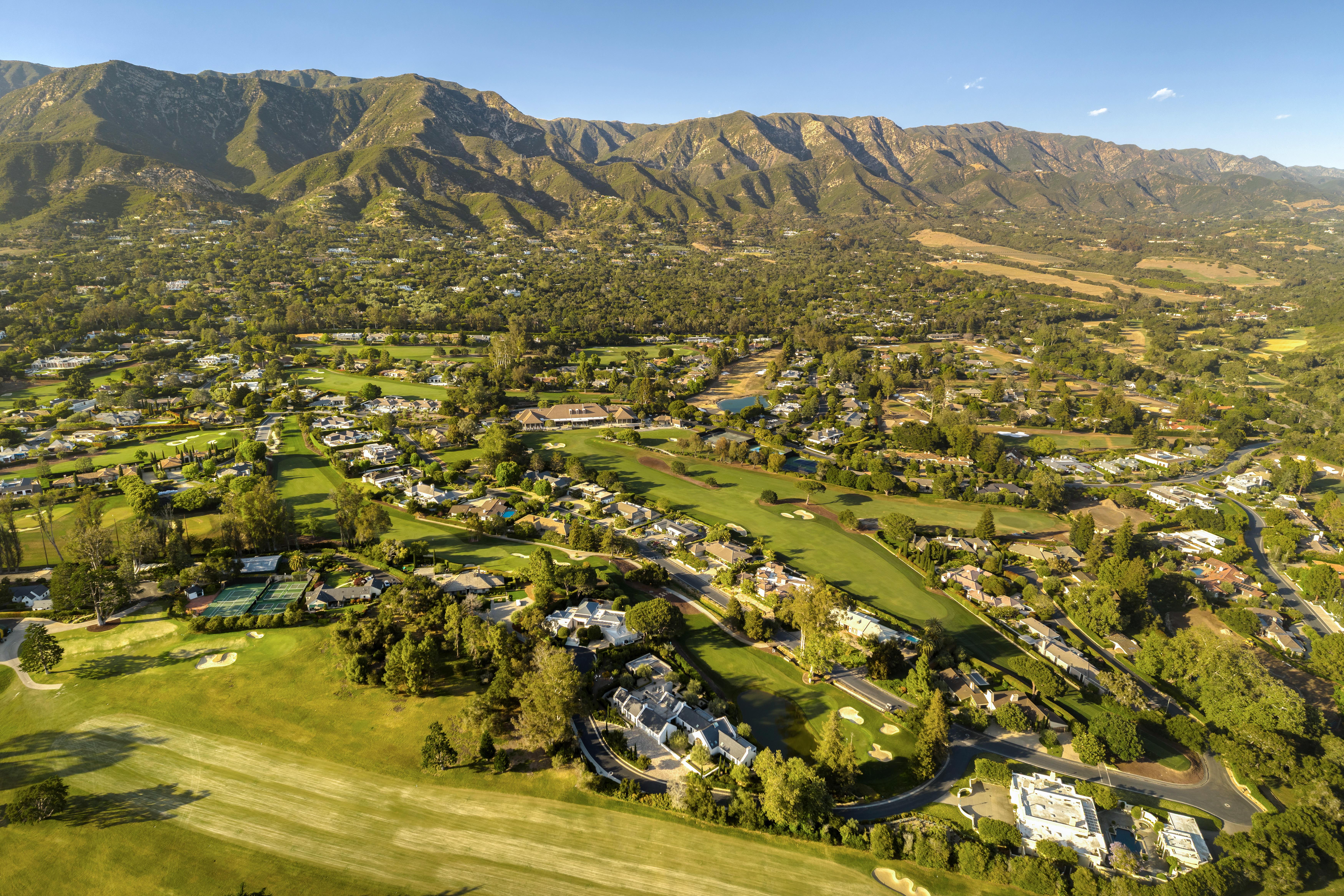 Virtual real estate photography of the primary suite and private terraces at 468 Crocker Sperry Dr, Montecito — framing Channel Islands views and the signature light of the Santa Barbara Riviera. Our team captured aerial photography, a luxury property video, FPV video tour, Matterport 3D virtual tour, and 2D floor plan throughout the morning.