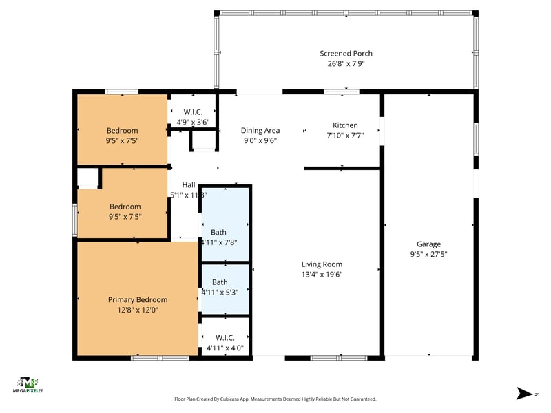 Floorplan at 6246 Alfredo Dr W, Jacksonville, FL 32244