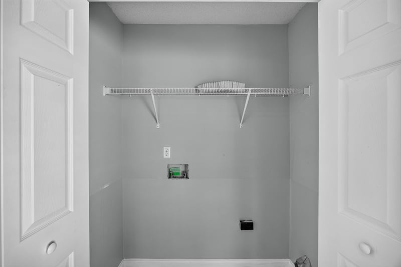 Laundry room with shelf and hookups at 490 Hillside Dr, Orange Park, FL 32073