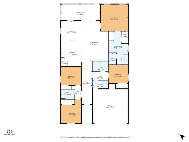 Floorplan at 11479 Red Koi Dr, Jacksonville, FL 32226