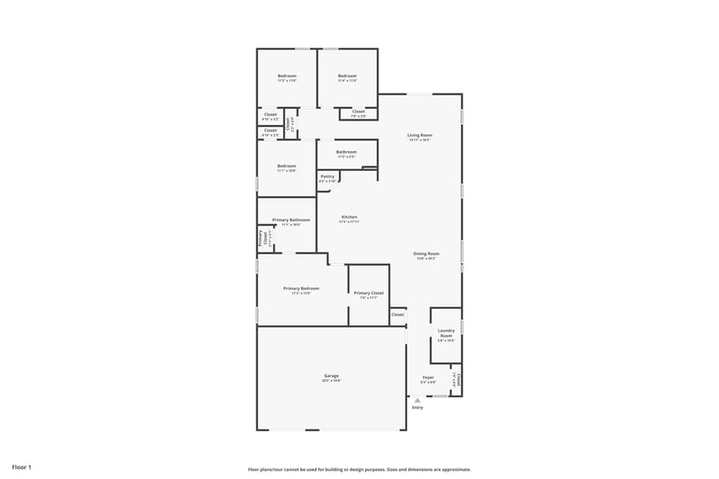 Floor plan 1 of 2069 Denton Trce, Green Cove Springs, FL 32043