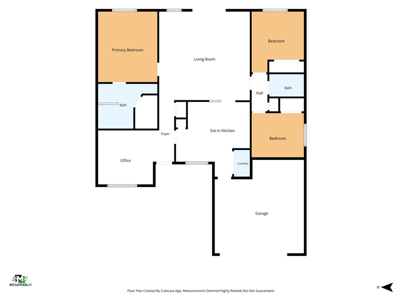 Floor plan 1 drawn by Megapixeler, Dover Bluff Dr, Orange Park