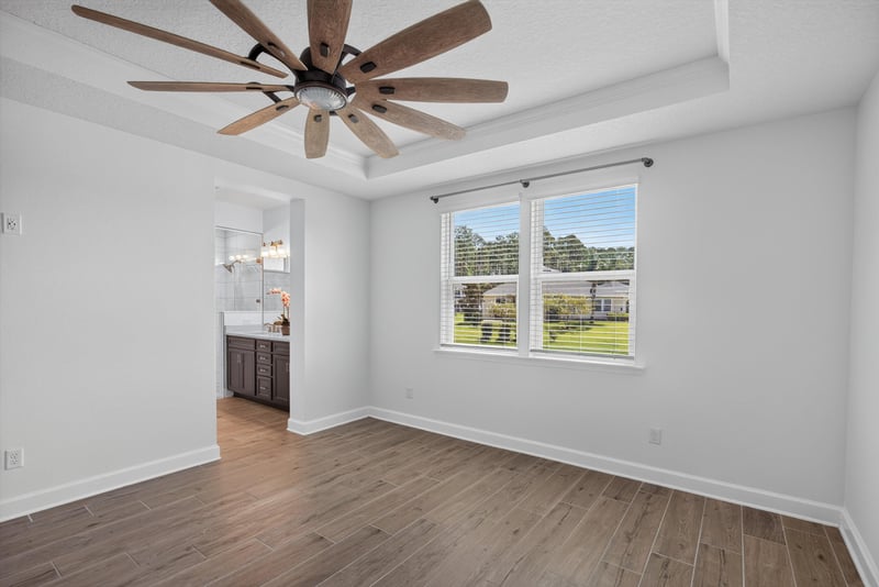 Bedroom with window at 855 Flach Dr, St. Johns, FL