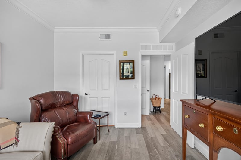 Bedroom closet nook with wood flooring at 10435 Mid Town Pkwy unit 135, Jacksonville, FL 32246