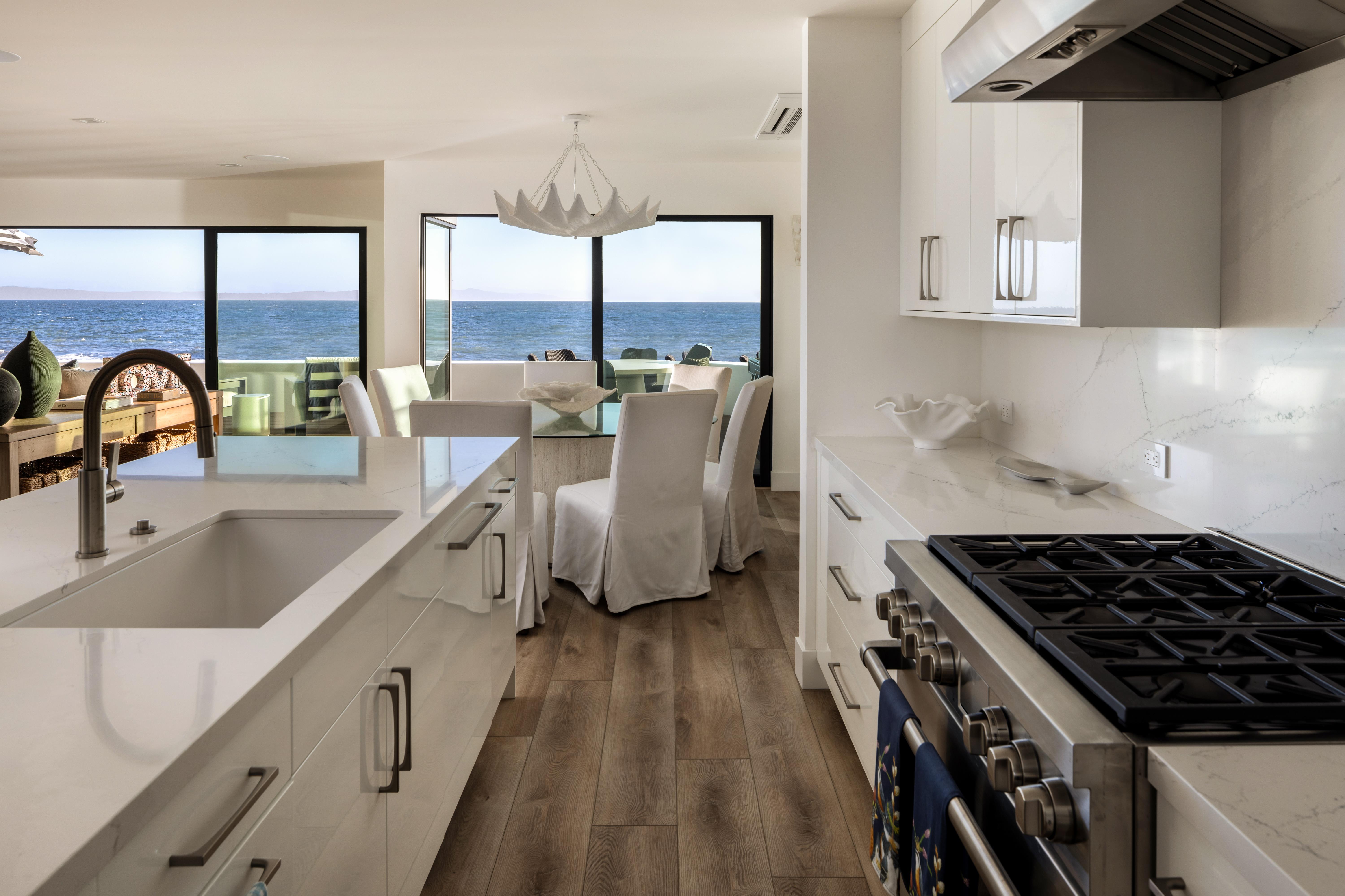 Real estate drone photography of 6726 Breakers Way, Ventura CA — aerial views reveal the property's rare positioning along the Ventura coastline with sweeping Channel Islands panoramas beyond. Our team captured still photography, aerial drone photography with Inspire 3 Cinema Drone, FPV clips, a cinematic property video with agent narration, a Matterport virtual tour, a Zillow Showcase, a true vertical social media reel, and floor plan scan throughout the early morning.