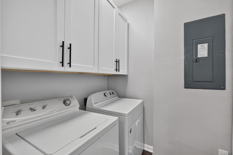 Laundry closet with washer and dryer at 11251 Campfield Dr unit 4209, Jacksonville, FL 32256