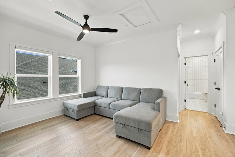 Upstairs loft with sectional sofa at 907 Seagrove Dr, Ponte Vedra Beach, FL 32081