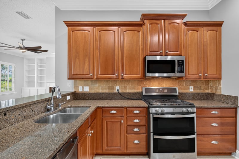 Kitchen with double ovens and gas range at 4109 Eagle Landing Pkwy, Orange Park, FL 32065