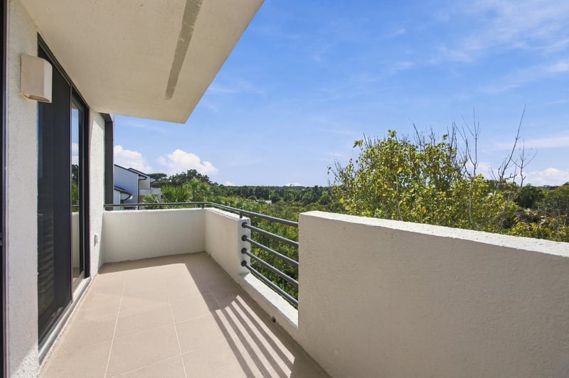 Balcony with tile floor and railing view at 752 Spinnakers Reach Dr, Ponte Vedra Beach, FL 32082