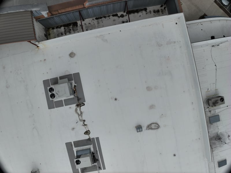 Aerial view of rooftop mechanical unit at 9406 Atlantic Blvd, Jacksonville, FL 32225
