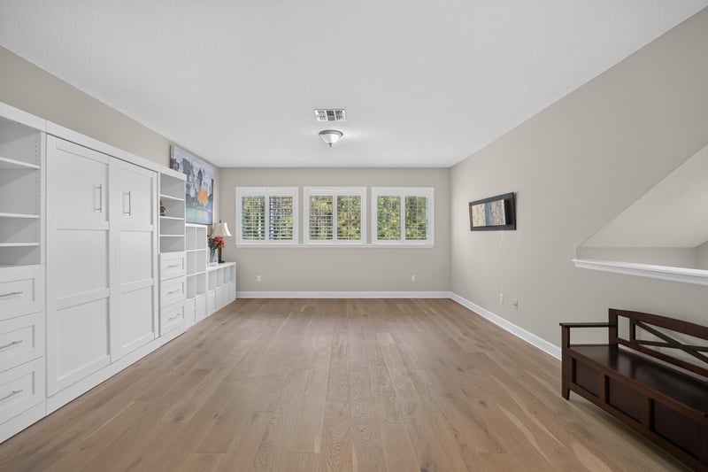 Bonus room with built-in storage cabinets at 276 Cross Ridge Dr, Ponte Vedra Beach, FL 32081
