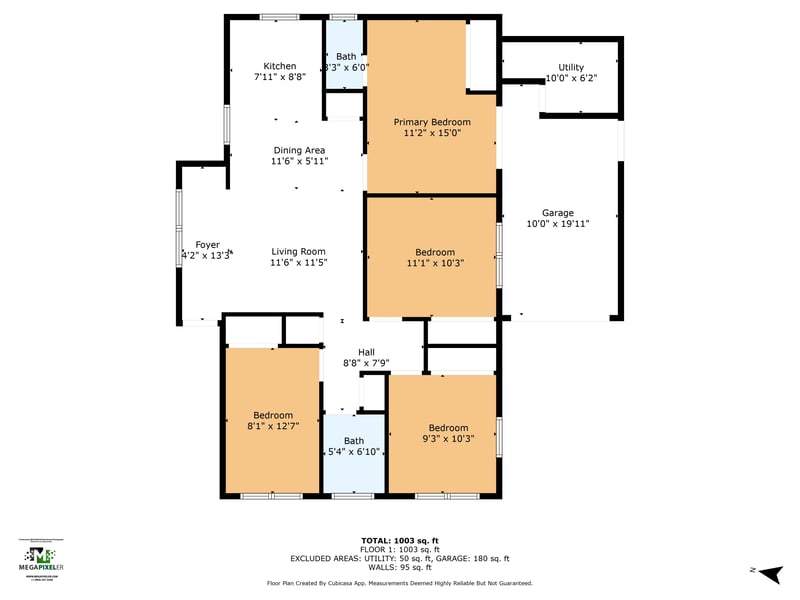 Floor plan 1 of 4407 Melvin Cir E, Jacksonville, FL 32210