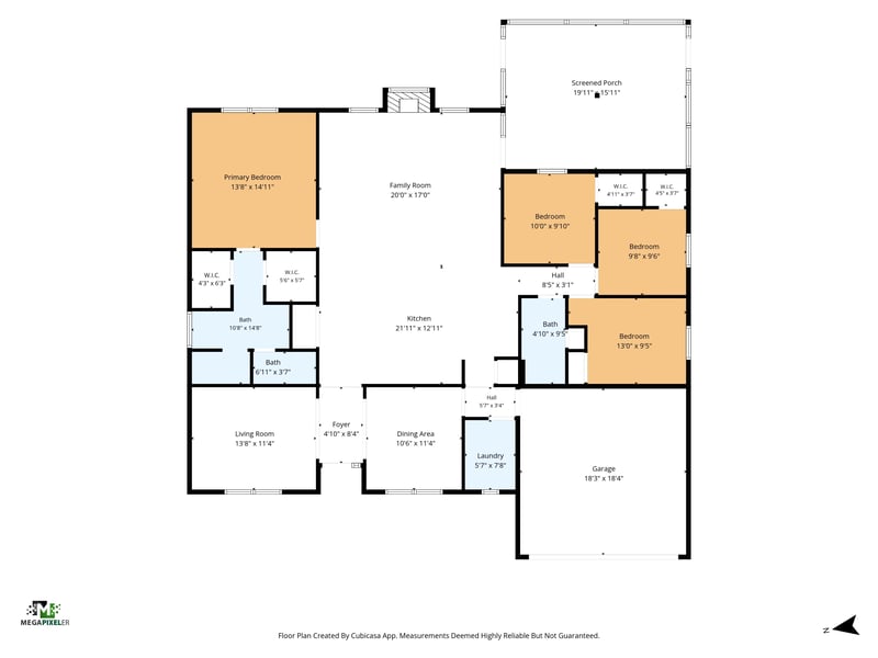 Floor plan of the home at 1955 GUARDED Way, Fleming Island, FL 32003