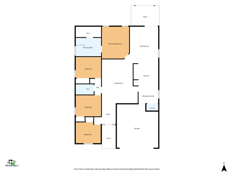 Floor plan 1 drawn by Megapixeler, Pine Arbor Cir, St. Augustine