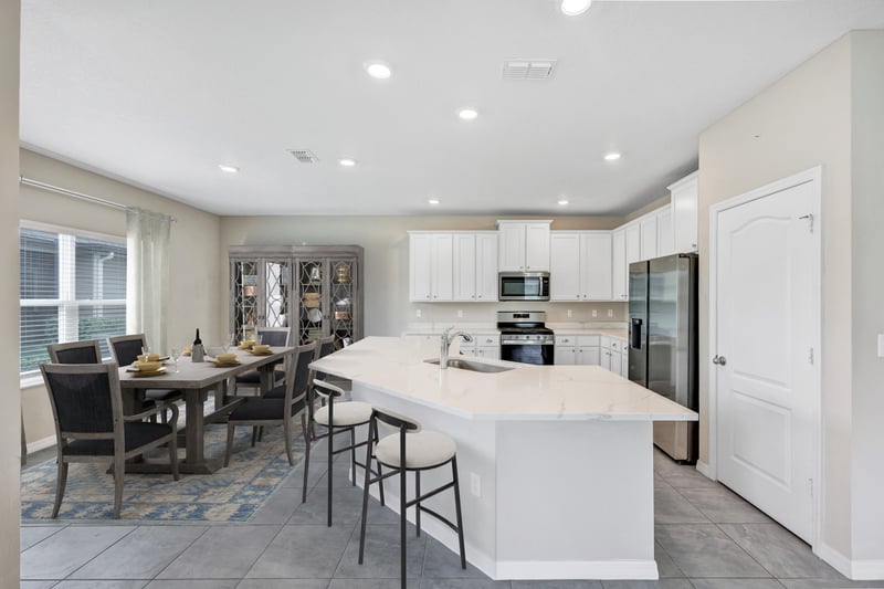 Dining Room Virtually Staged at 135 Deer Trail, St. Augustine, FL 32095
