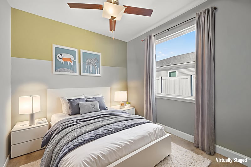 Bedroom 2 - Virtually Staged at 6308 Thatcher, Jacksonville, FL 32222