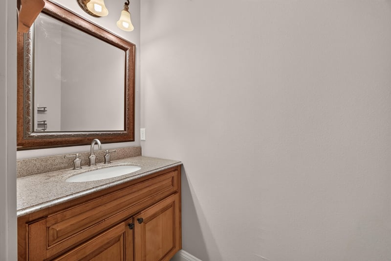 Bathroom vanity with granite counter at 1735 Hagans Ridge Ct
