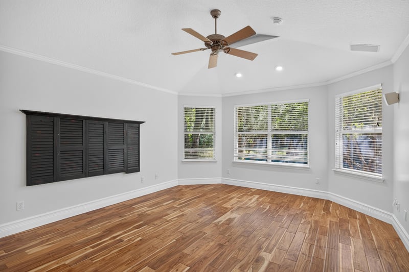 Primary bedroom panorama with multiple windows at 11675 Magnolia Estates Rd, Jacksonville, FL 32223