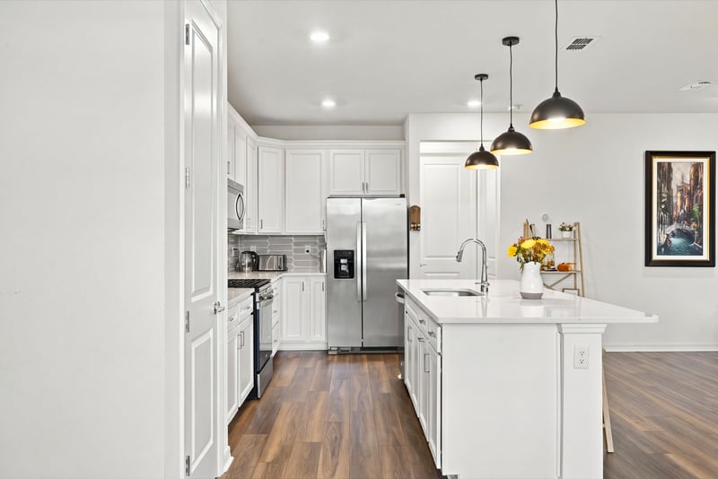 Kitchen sink and island view, photographed by Megapixeler on Torres Trace, St. Augustine