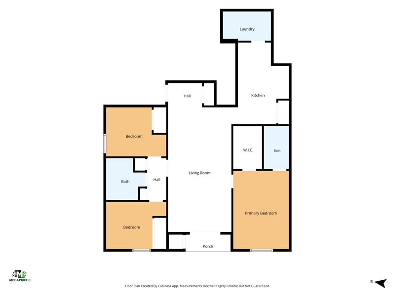 Floor plan 1 drawn by Megapixeler, Cabin Lake Cir, Jacksonville