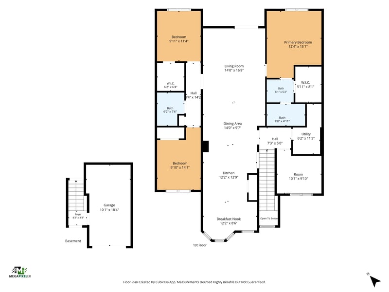 Floor plan showing bedroom and living room layout at 3750 Silver Bluff Blvd, Orange Park, FL