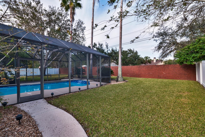 Sidewalk towards Pool at 320 Talwood Trce, Jacksonville, FL 32259