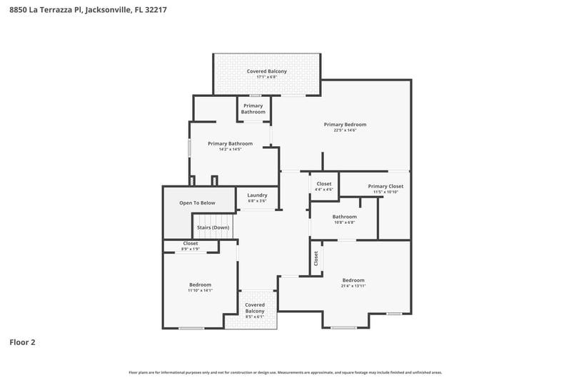 Floor plan 2 of 8850 La Terrazza Pl, Jacksonville, FL 32217