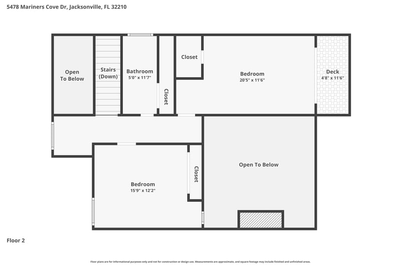 Floor plan 2 of 5478 Mariners Cove Dr, Jacksonville, FL 32210