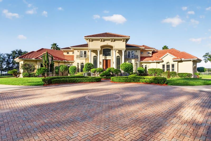 Front exterior with brick paver driveway at 344 Broward Rd, Jacksonville, FL