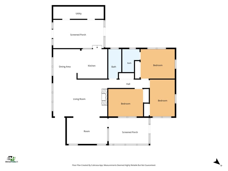 Floor plan 1 drawn by Megapixeler, Habana Ave, Jacksonville