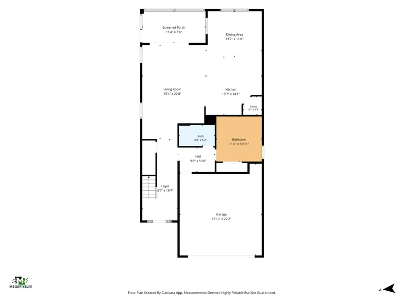 Floor plan 4 drawn by Megapixeler, Bluegrass Wy, St. Augustine