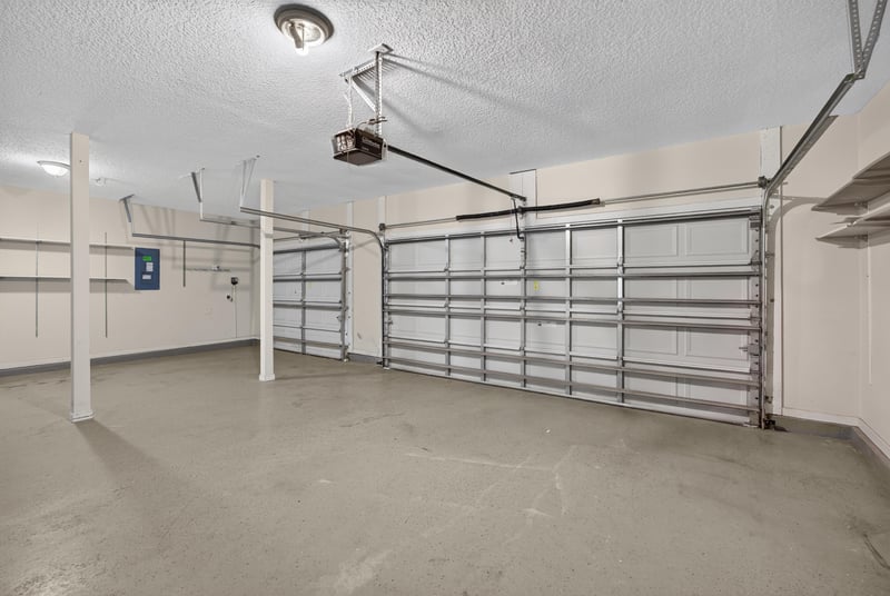Garage interior with concrete floor at 470 Sparrow Branch Cir, Jacksonville, FL 32259
