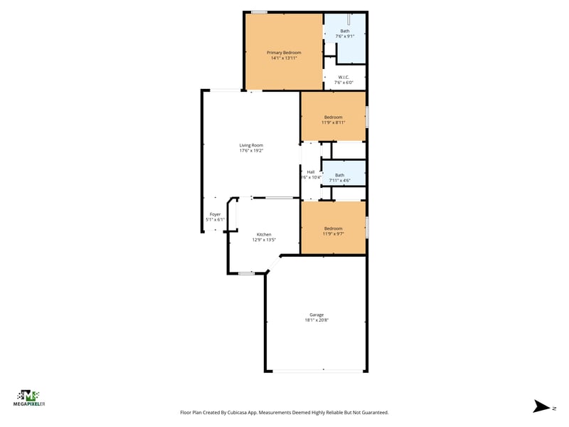 Floor plan 1 of 1538 Slash Pine Ct, Orange Park, FL 32073