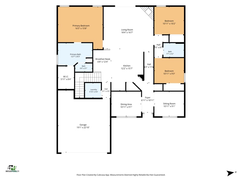 Floor plan 5 drawn by Megapixeler, Silverado Cir, Green Cove Springs