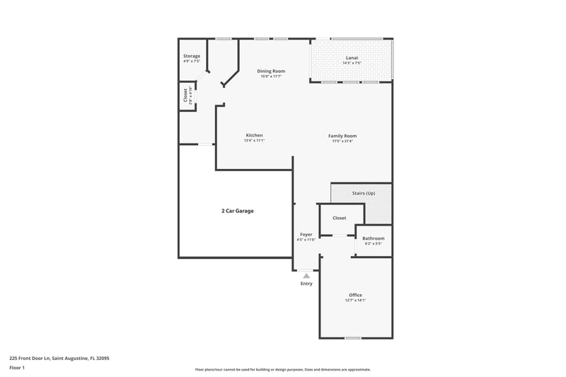 Floor plan 1 of 225 Front Door Ln, St. Augustine, FL 32095