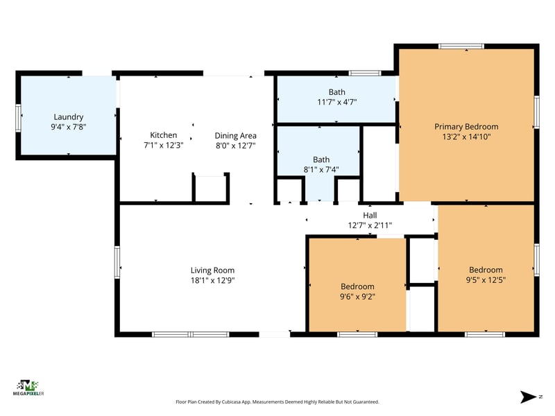Floorplan at 11506 Renne Dr E, Jacksonville, FL 32218