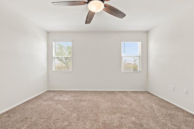 Primary bedroom, empty