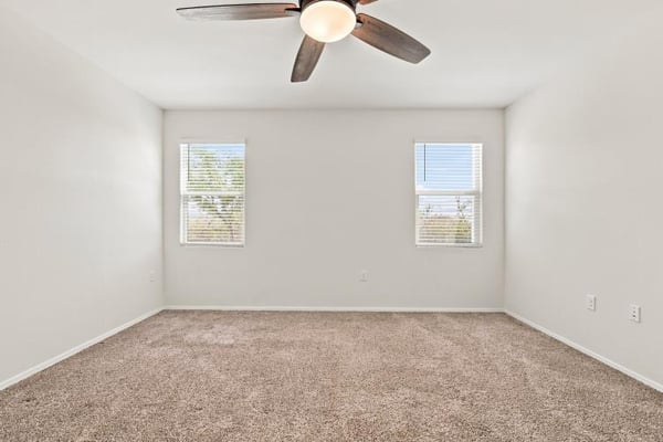 Primary bedroom, empty