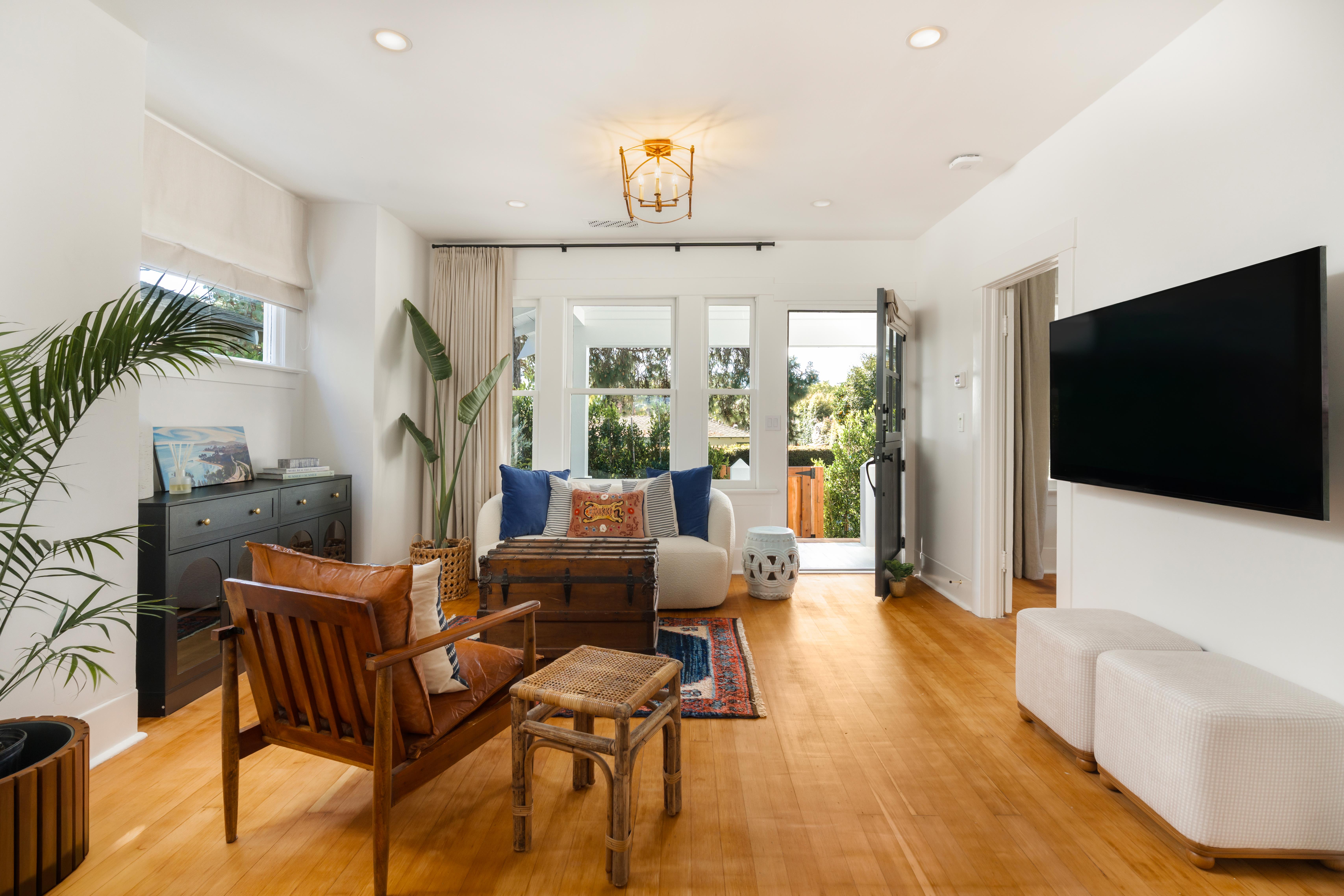 Virtual real estate photography of bedroom suite at 1508 De La Vina St, Santa Barbara — natural light and spatial detail by VirTour Media